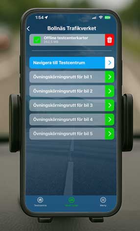 Viktiga funktioner i appen