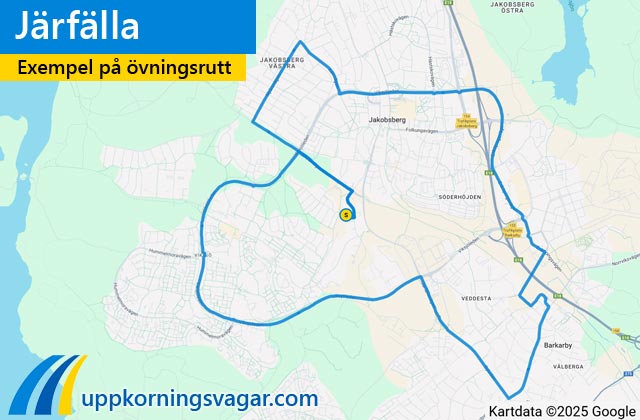 Järfälla uppkörningsrutter i Järfälla